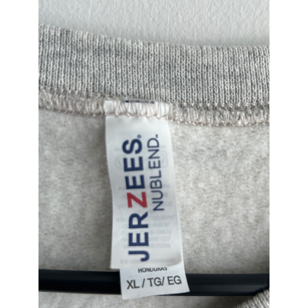 Jerzees Gray Cream Blood Donor Sweatshirt Mens XL - Picture 3 of 9